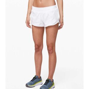 Lululemon Hotty Hot Short II 2.5" White Size 8 Running Shorts